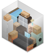 3 by 2 metre storage unit